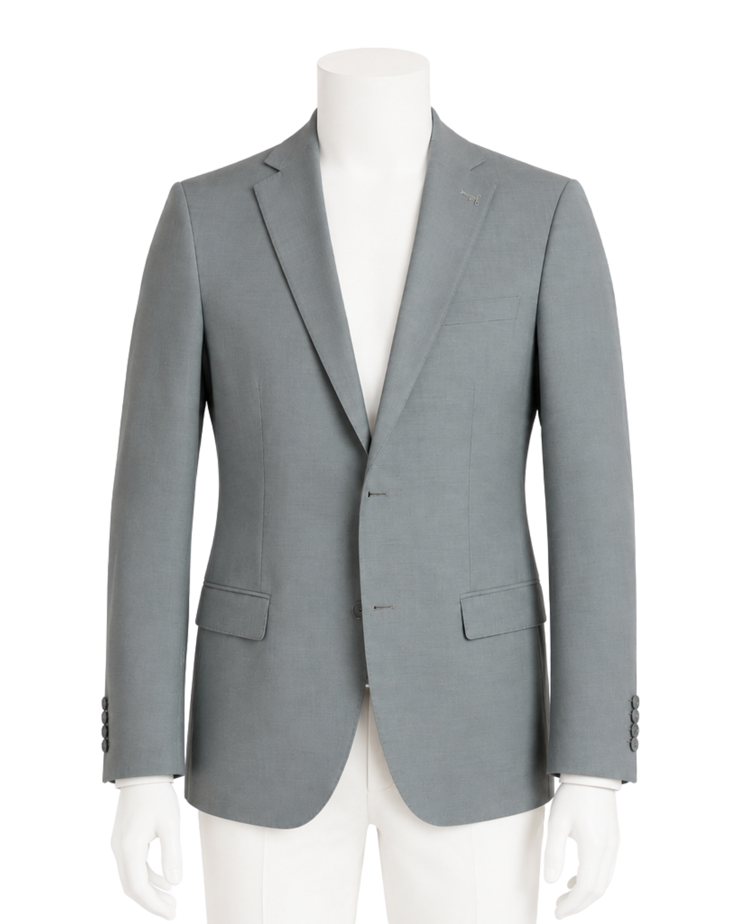 Abito Monopetto Sartoriale Verde Acqua - Slim Fit Elegante