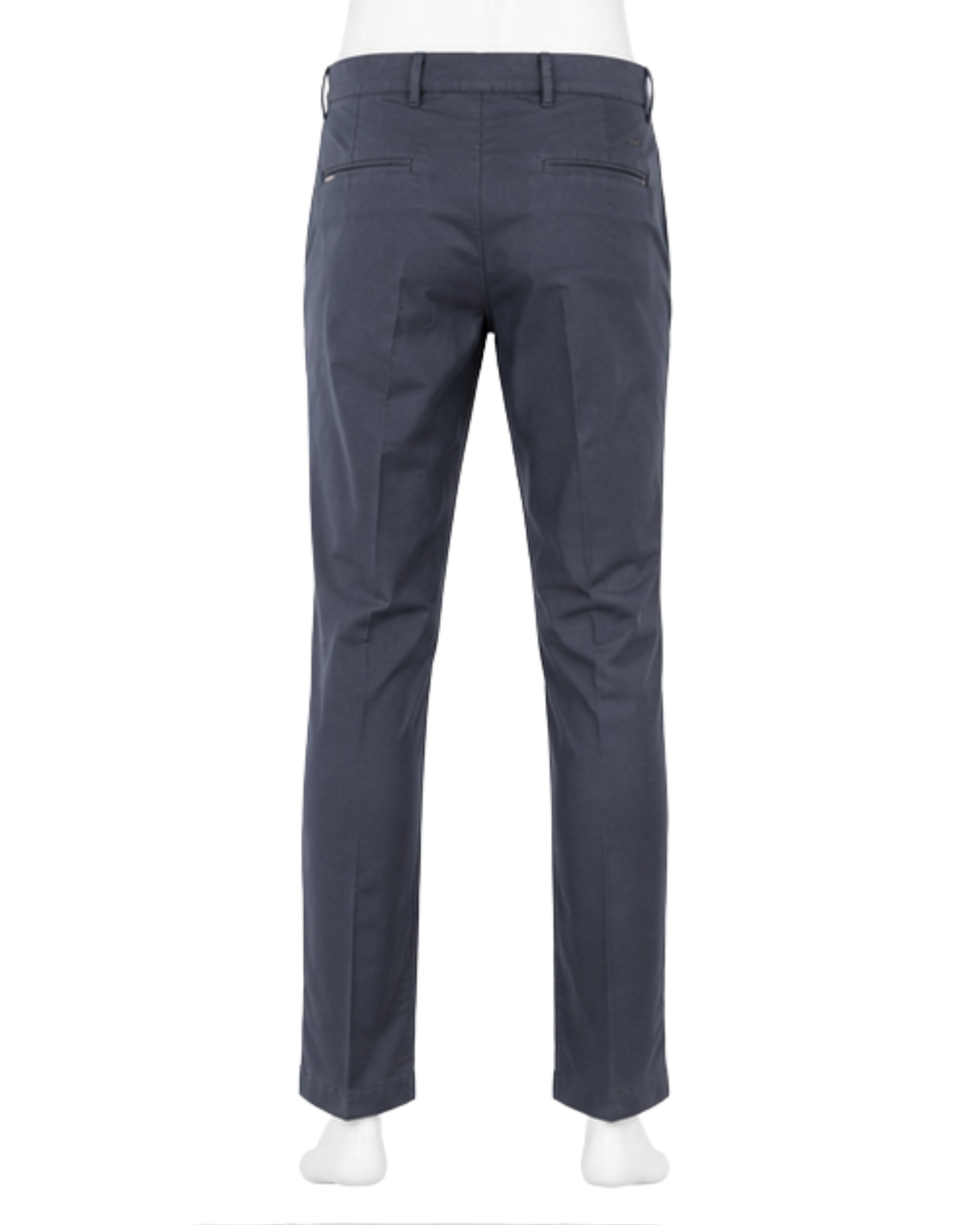 Pantalone Uomo in Cotone Rasato Blu Navy - Sartoriale Elegante